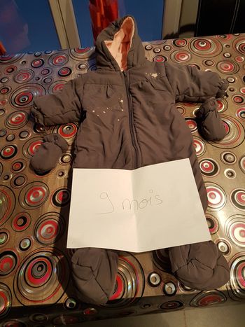 Combinaison hiver fille 9 mois