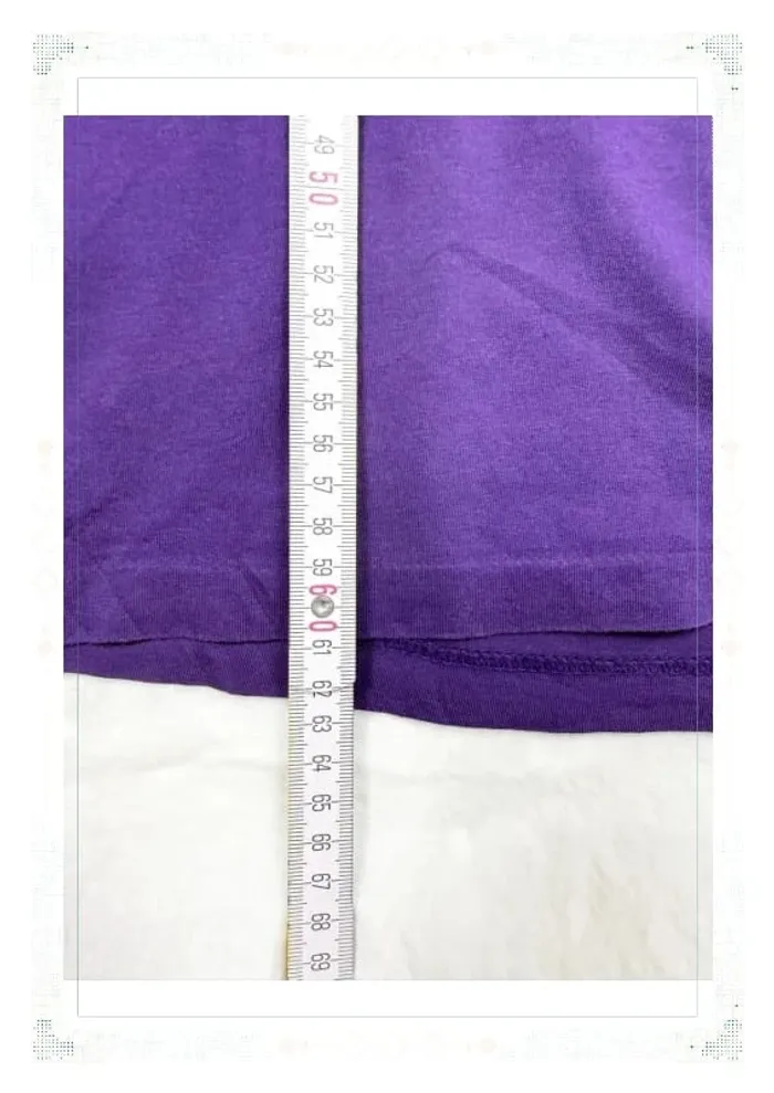Ralph Lauren t-shirt manche longue violet femme taille S coton - photo numéro 10