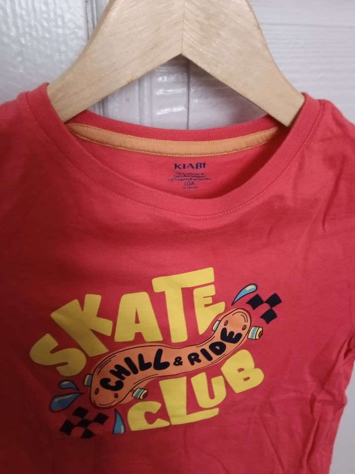 Tee-shirt Kiabi corail et multicolore - photo numéro 2