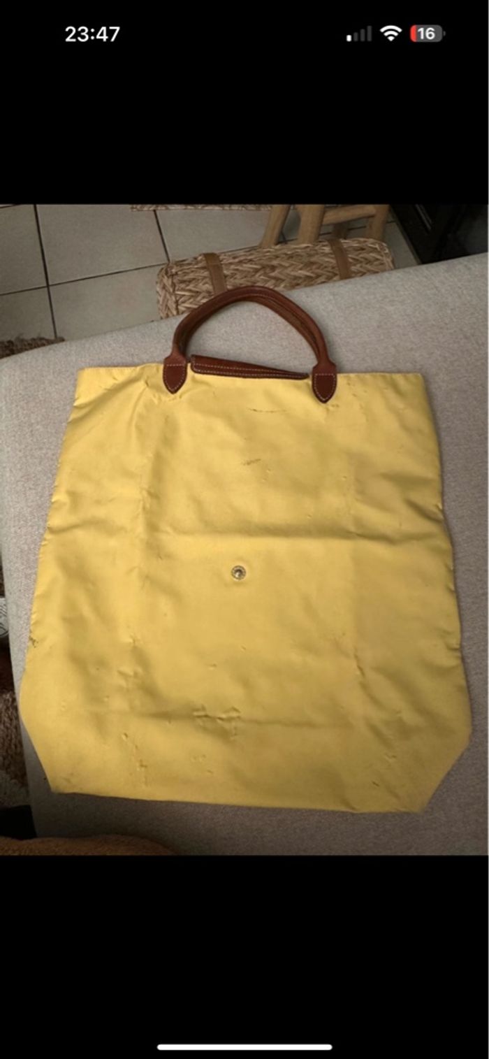 Sac Longchamp jaune - photo numéro 2