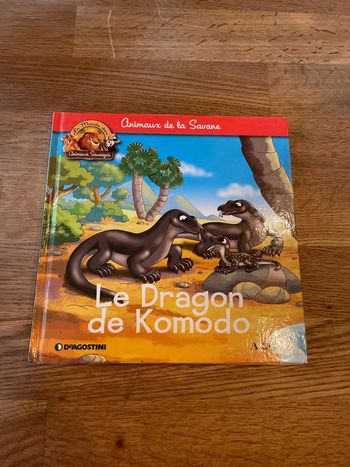 Livre Altaya Le monde des animaux Sauvages Animaux de la savane Le dragon du Komodo