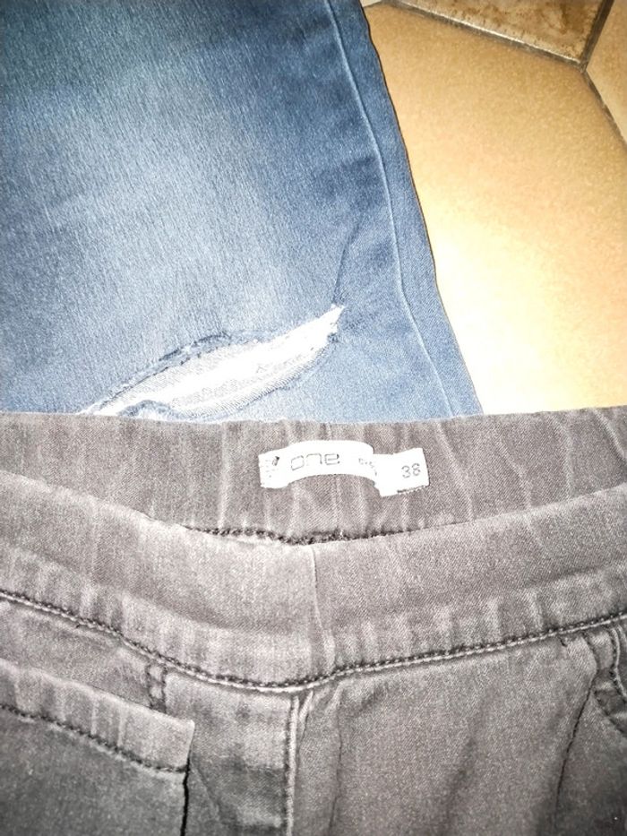 Lot jegging troué Gémo - photo numéro 2