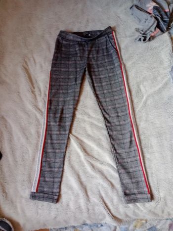 Pantalon fille 12 ans type écossais c43