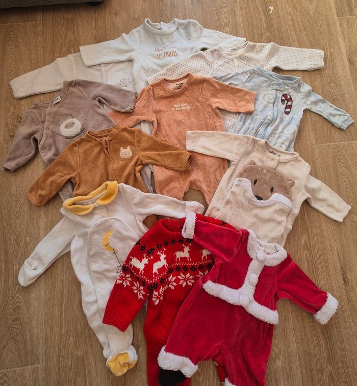 Lot pyjama bodies mixte