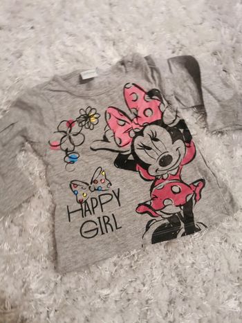 Tee shirt manche longue taille 9 mois Minnie disney