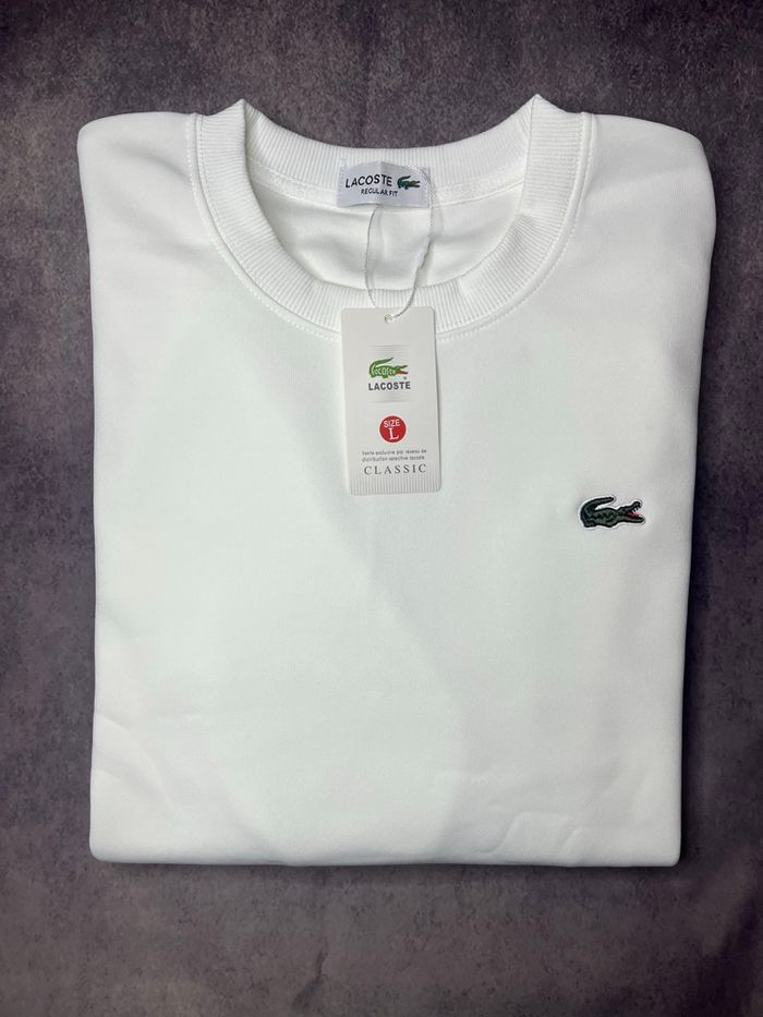 Pull Lacoste blanc