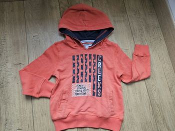 Sweat à capuche rouge Creeks 4 ans