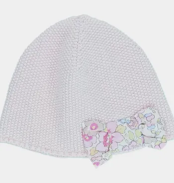 Bonnet 6 mois en coton et cachemire Jacadi