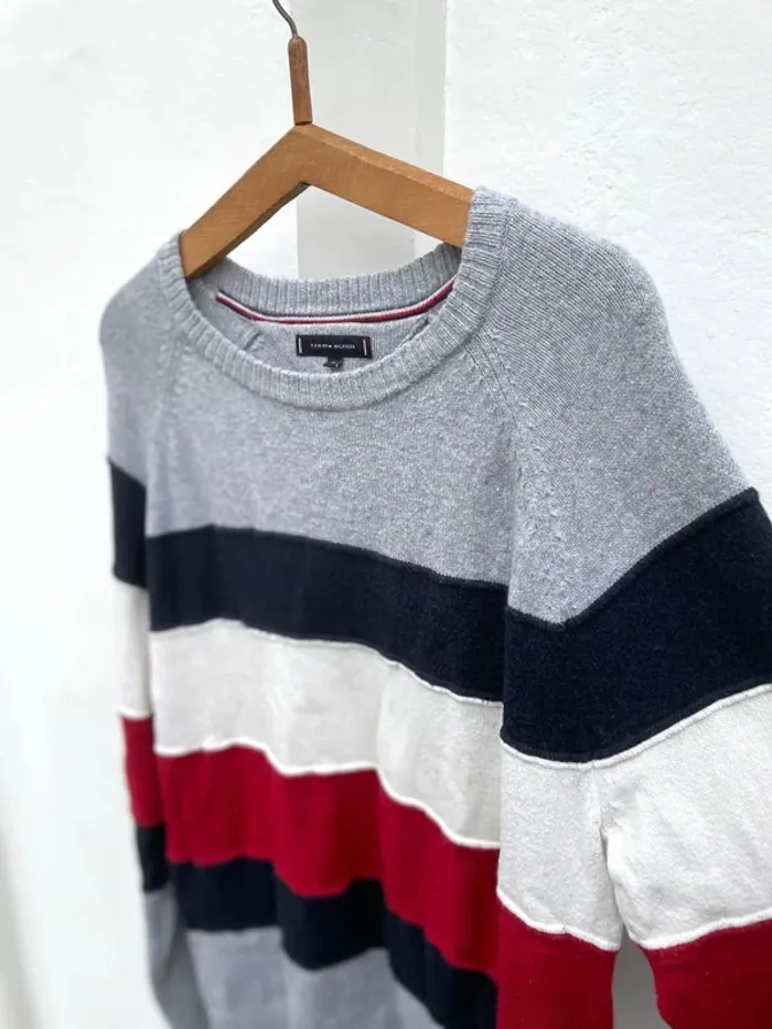 Crewneck Tommy Hilfiger Mens XL cotton polyamid woold - photo numéro 2