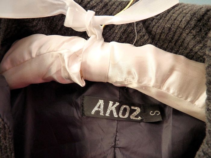 Manteau Femme Akoz S 36 gris chiné TBE - photo numéro 3