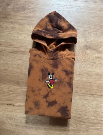 Sweat à capuche H&M Mickey Mouse orange et marron