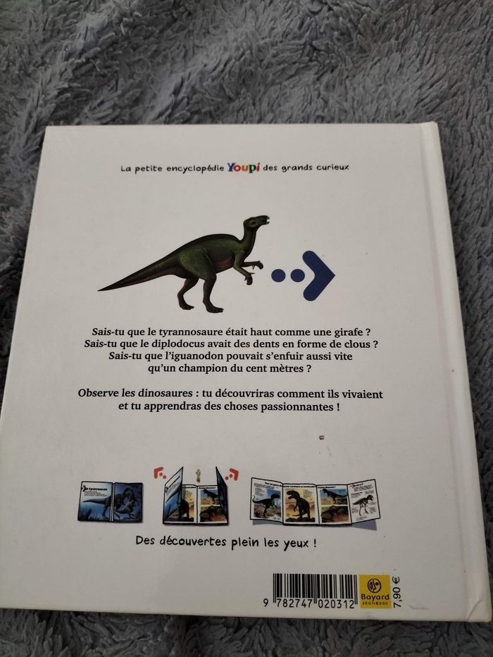Livre : les dinosaures - petite encyclopédie des grands curieux - photo numéro 4