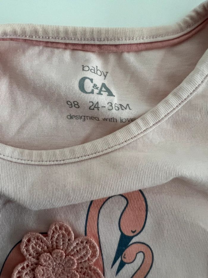 T-shirt C&A flamingo 98cm - photo numéro 4