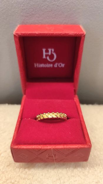 Bague dorée - 17mm