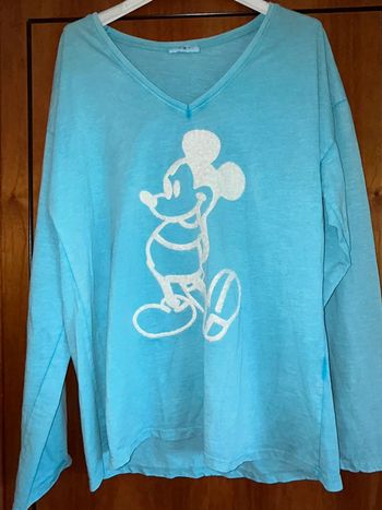 Haut manches longues col v Mickey