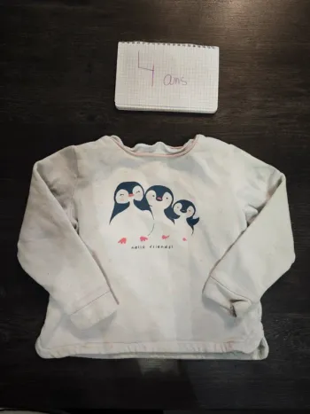 Pull famille pingouin