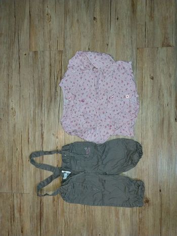 Ensemble Salopette Chemise