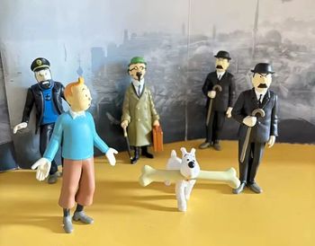 Lot de 6 Figurines Tintin . Neuf