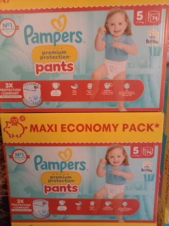Pampers 74 pants premium protection taille 5