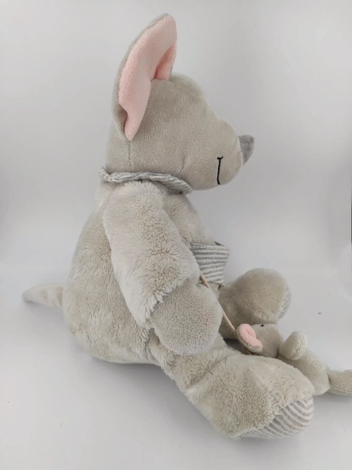 Peluche Souris grise avec son bébé Nicotoy - photo numéro 2
