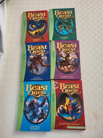 Lot de 6 livres Beast Quest