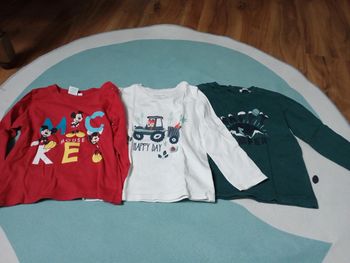 Lot 3 t-shirts manches longues 24 mois