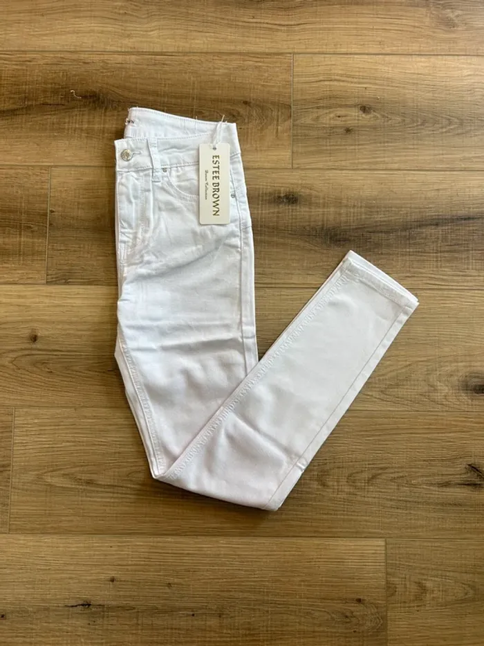 Jean femme jean slim push up blanc taille 38 taille M neuf