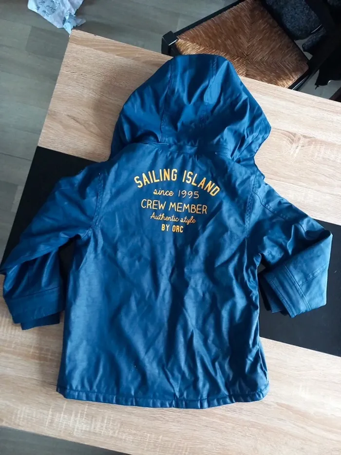 Blouson bleu marine 8 ans - photo numéro 5