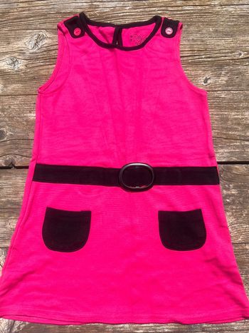 Robe ceinture noir et rose 6 ans