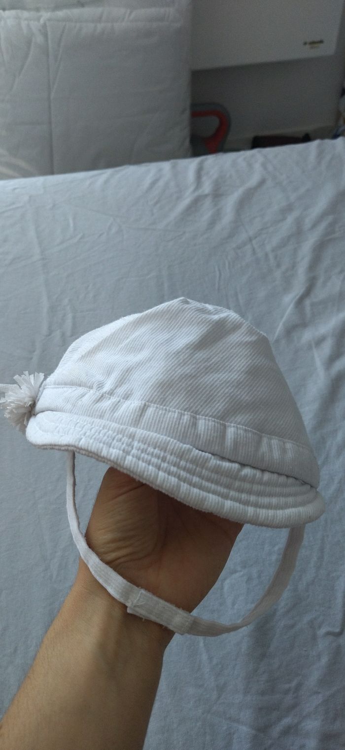 Casquette blanche bébé fille - photo numéro 3