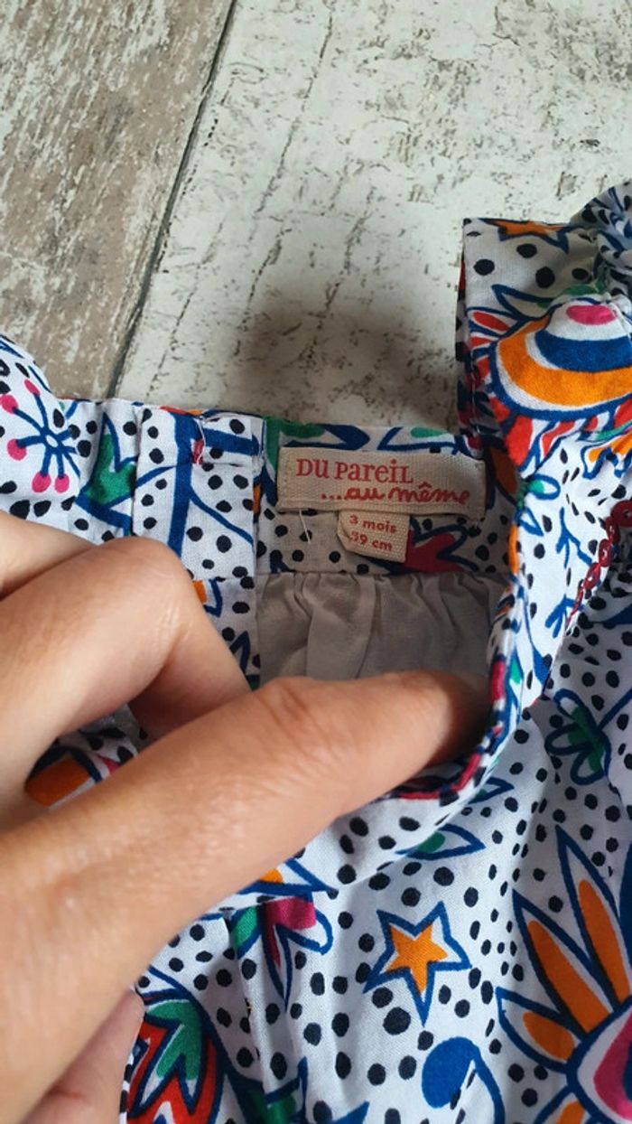 Très belle robe dpam 3 mois 62 cm en très bon état 👌 - photo numéro 4