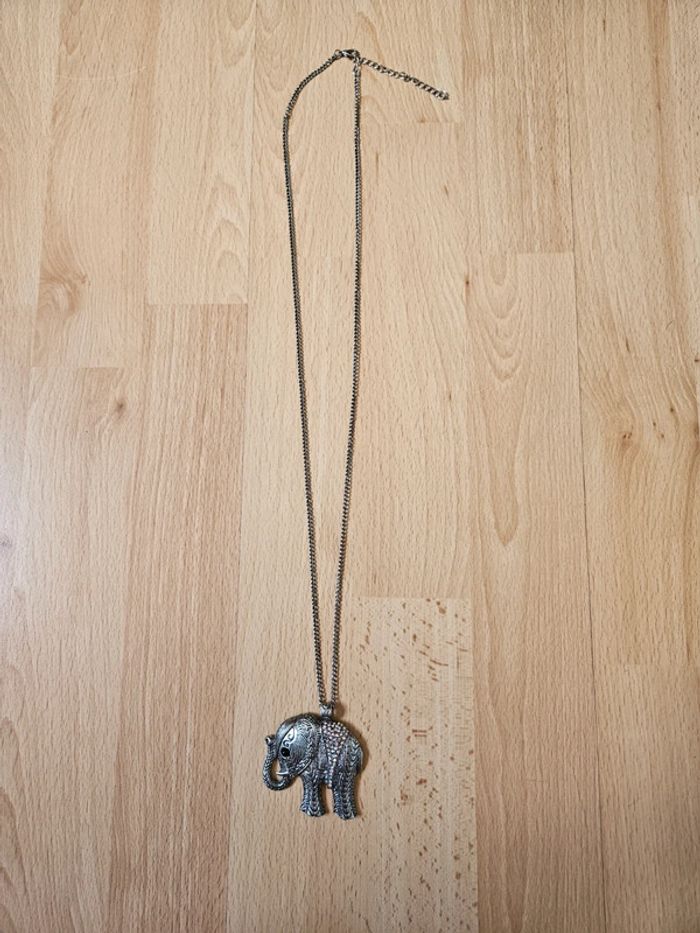Collier fantaisie éléphant - photo numéro 5