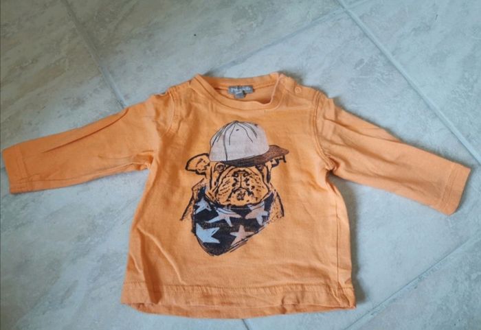 T-shirt à manches longues bébé garçon 6 mois neuf