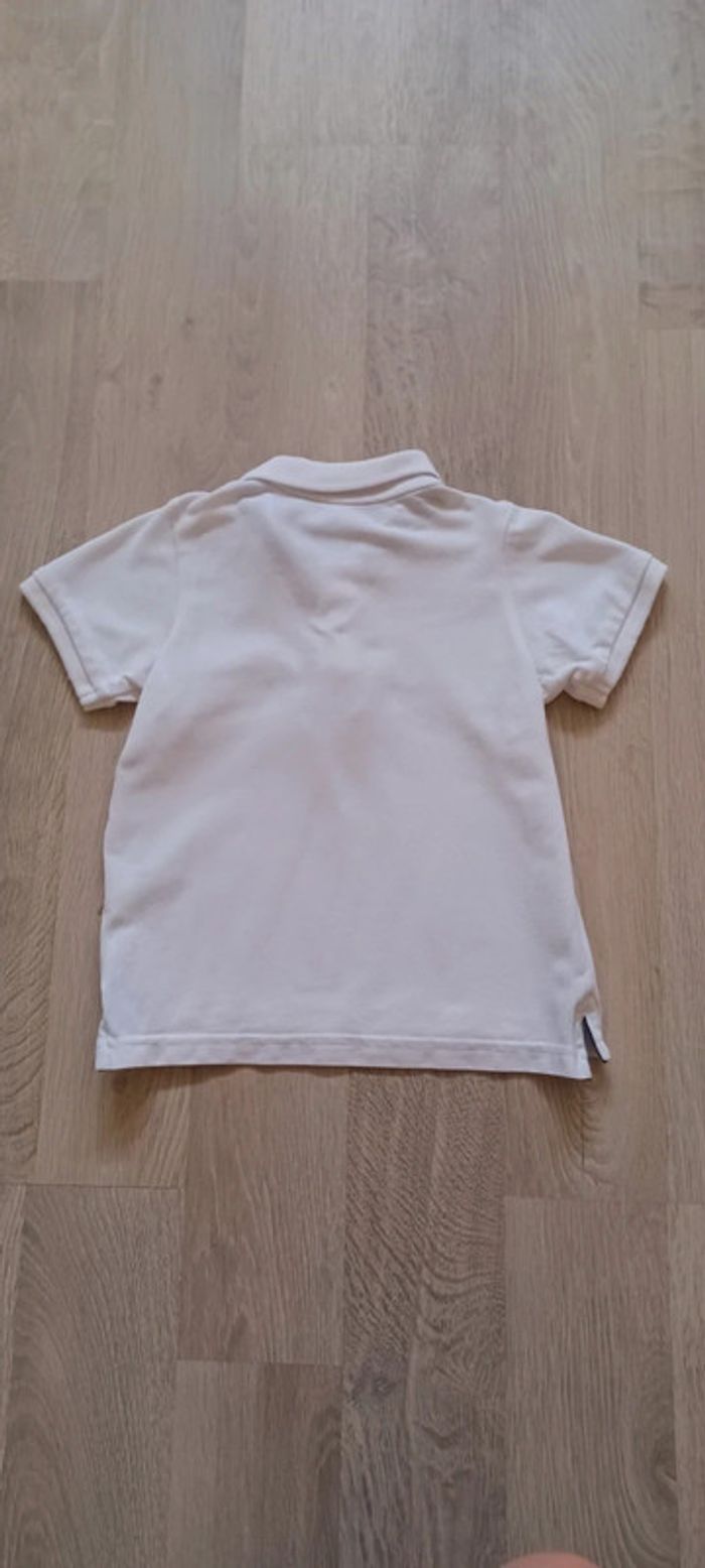 Polo blanc manches courtes bébé garçon H&M taille 9-12 mois - photo numéro 5