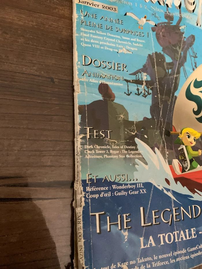 Ancien magazine retrogaming - 2003 - gameplay rpg - the légend of Zelda - photo numéro 2