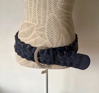 Jolie ceinture tressée dans les coloris violet taille 100 (0224)