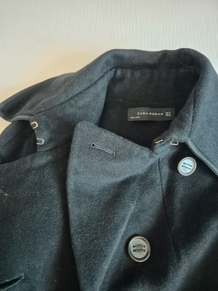 Manteau en laine Zara Woman taille M - photo numéro 12