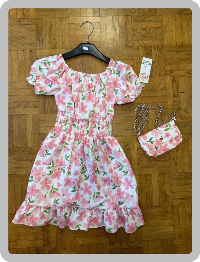 Robe à fleurs roses - photo numéro 3