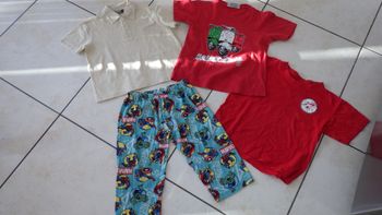 Lot de 4 vêtements garçon 6/8ans Sergio Tacchini, Marvel...