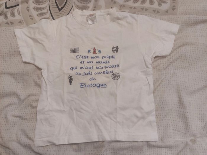 Tee shirt Bretagne mixte 6/8 ans