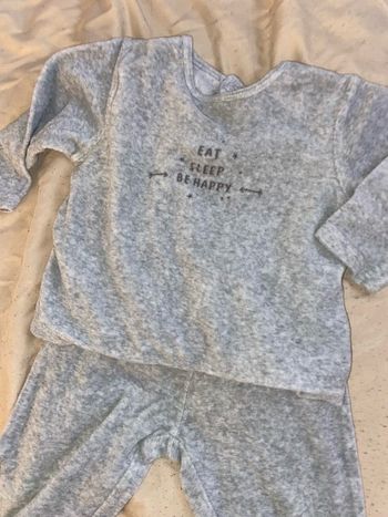Pyjama 2 pièces 18 mois gris