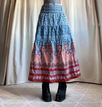 Jupe longue CottageCore Boho Hippie vintage - Taille M