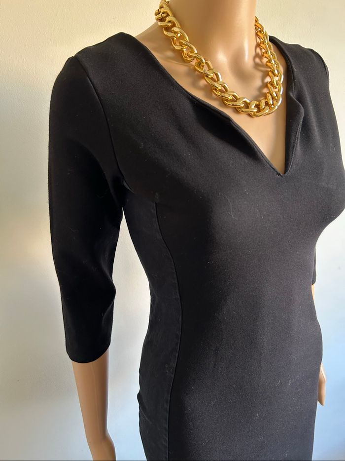 Robe noire à manches courtes Kaporal taille XS TBE - photo numéro 4
