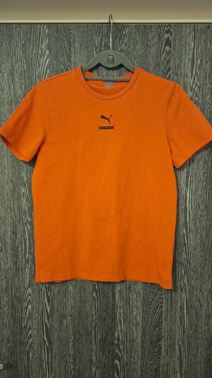 Tee-shirt manches courtes uni Orange Puma