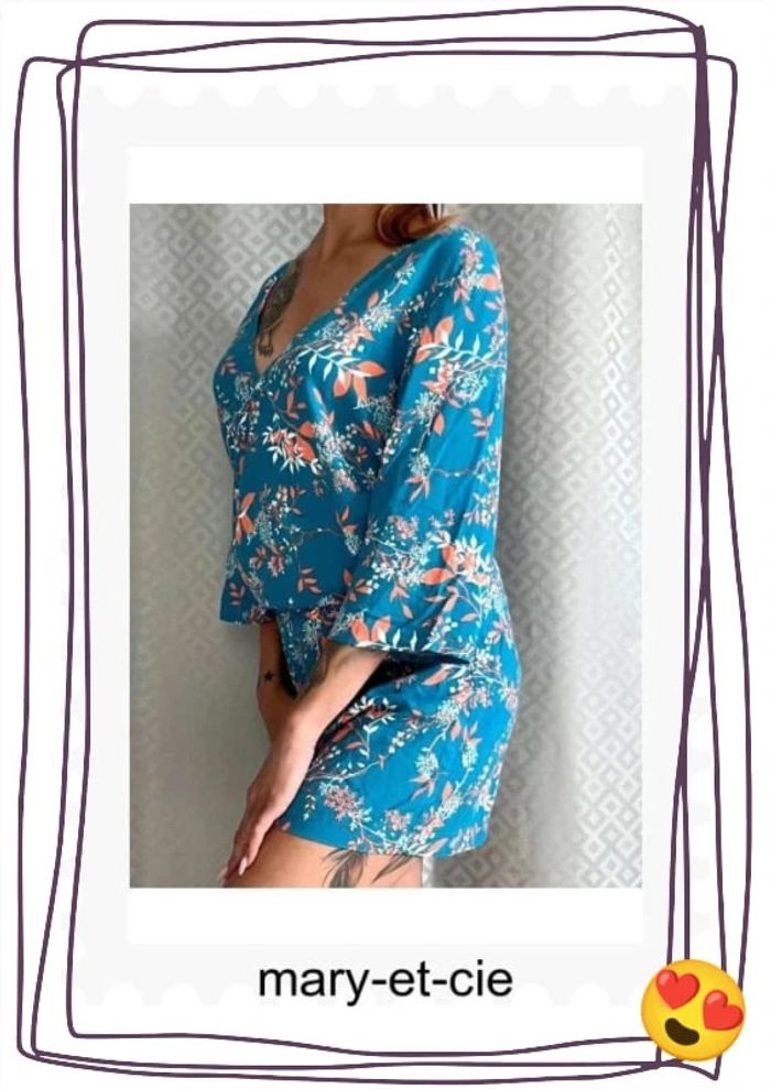 Combishort, décolleté, dos nu. Java by Captain tortue, taille O - photo numéro 2