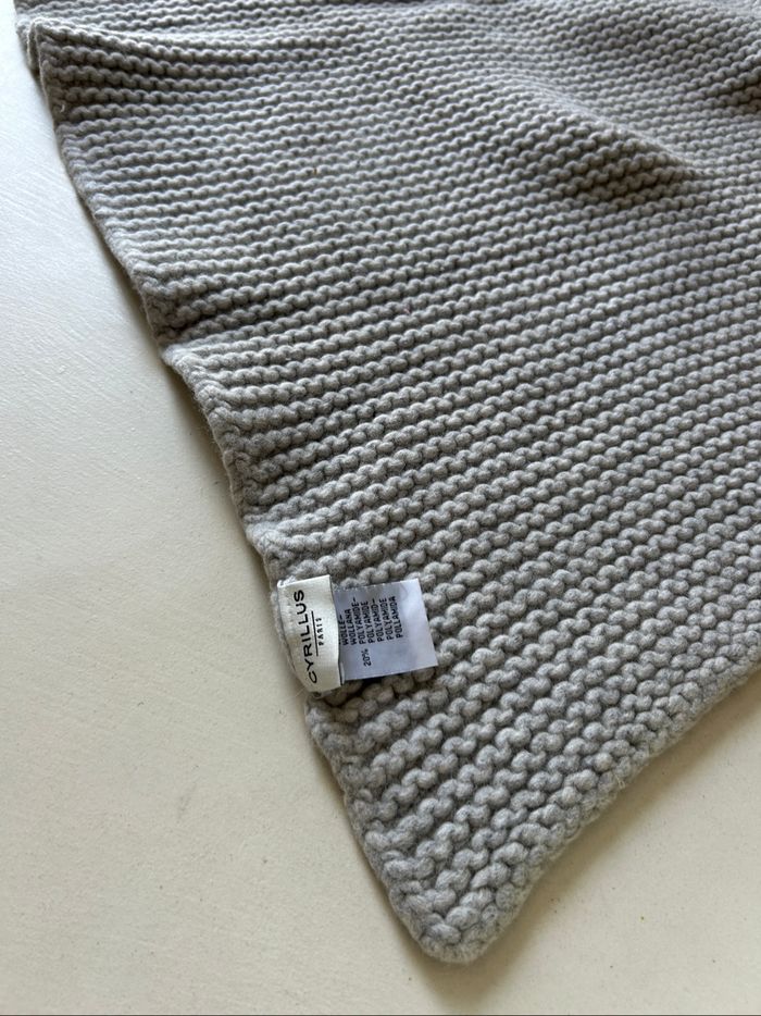 Plaid bébé Cyrillus – Grosse maille en laine (80%) – 63x83 cm - photo numéro 6