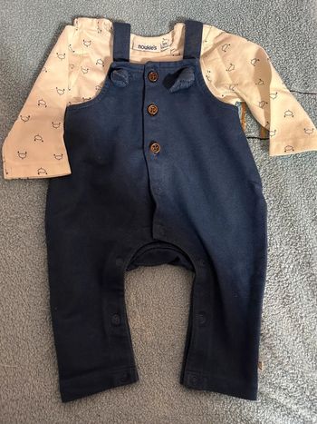 Ensemble salopette 3 mois noukie’s neuf