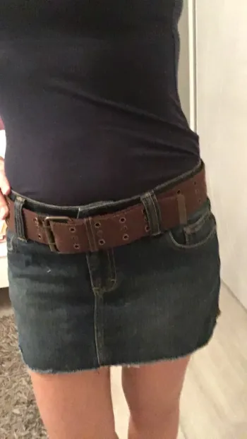 Mini jupe en jeans