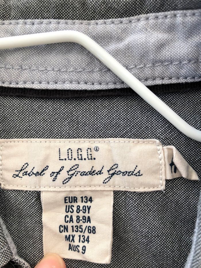 Chemise garçon H&M gris chiné - photo numéro 4