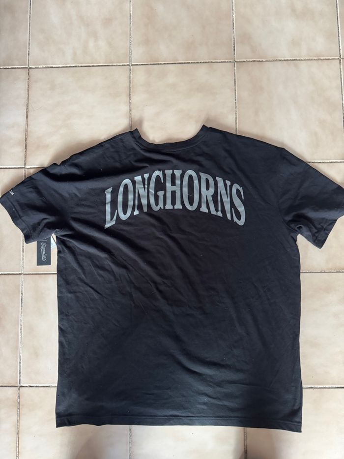 Import US T-shirt emblématique noir Texas Longhorns Fanatics pour hommes. Import US neuf - photo numéro 6